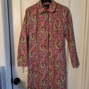 Etcetera Pink, Beige, Yellow and Cream Paisley lightweight lined Jacket